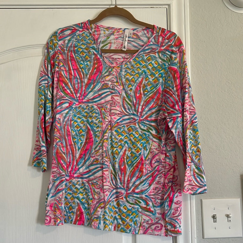 Multi colored cotton top